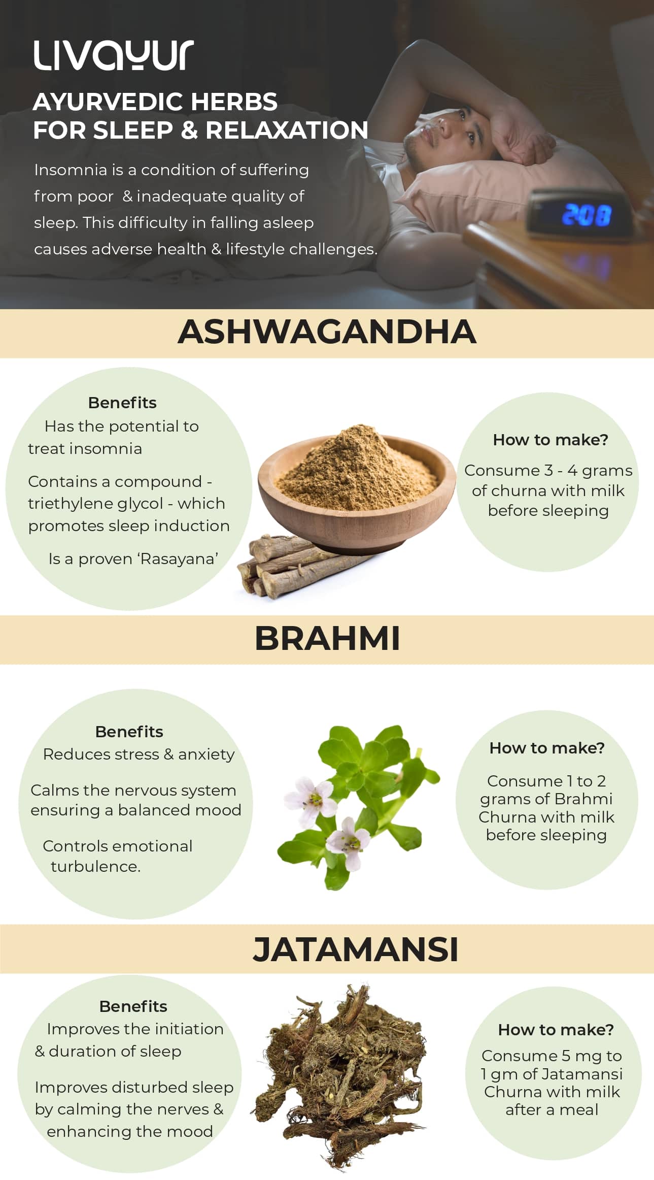 Ayurvedic Herbs for Sleep and Relaxation