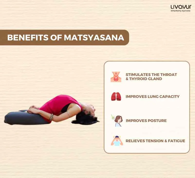 Matsyasana The Fish Pose Benefits How to do it Step by Step