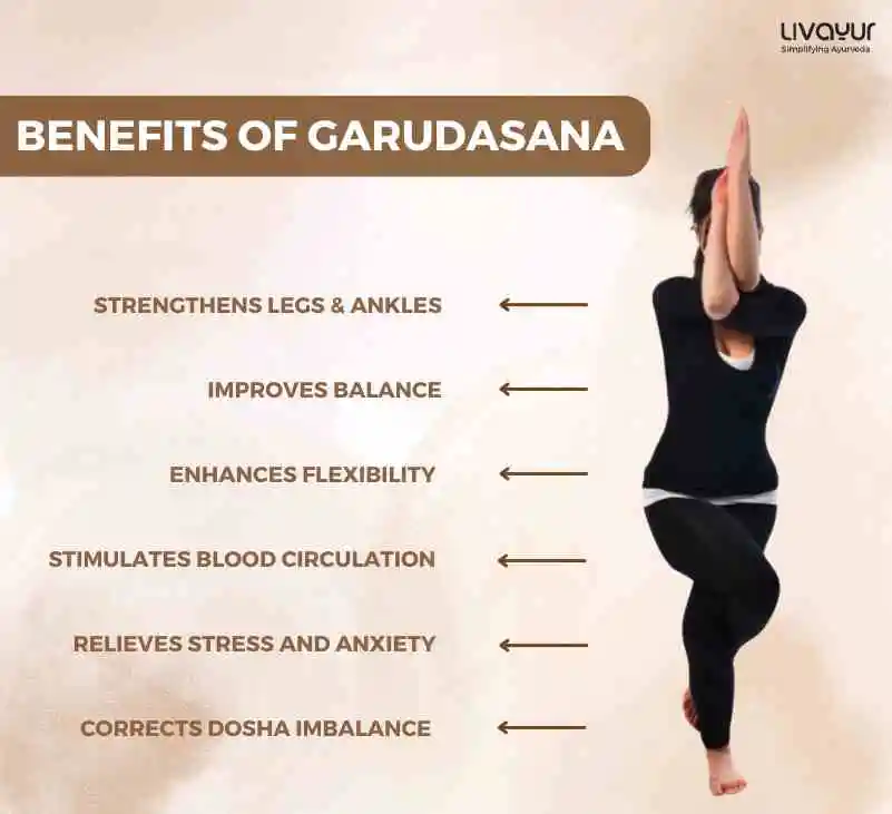 Garudasana Eagle Pose Benefits How to do it Step by Step 1