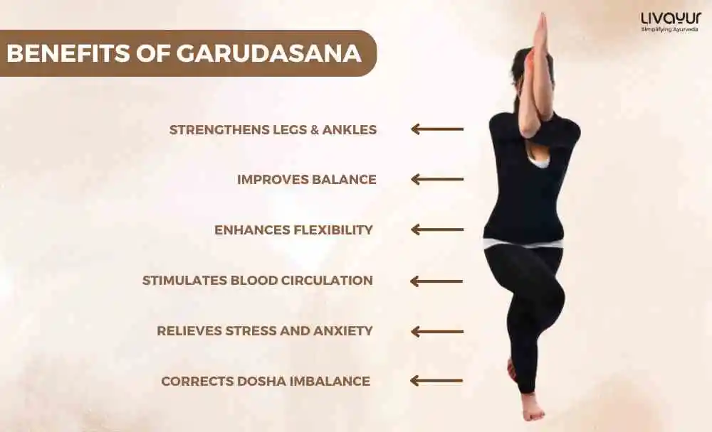 Garudasana Eagle Pose Benefits How to do it Step by Step 2