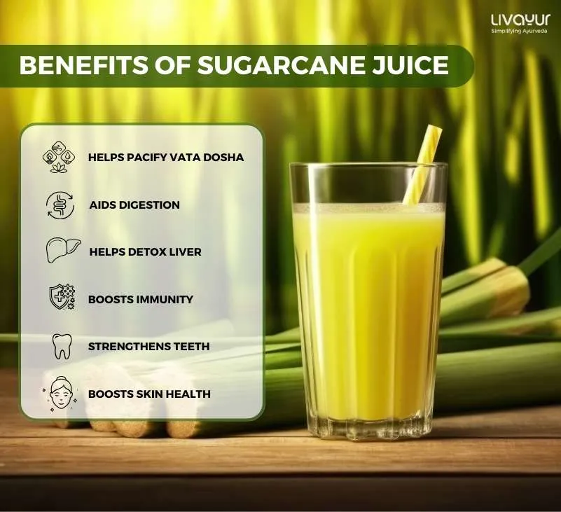 benefits of drinking sugarcane juice