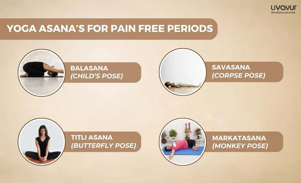 Yoga asanas for pain free period